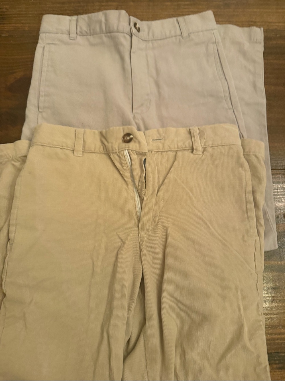 2 Bella bliss dress pants Corduroy Pants in Beige and Light Gray